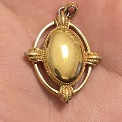 Monet Vintage Gold Tone Pendant