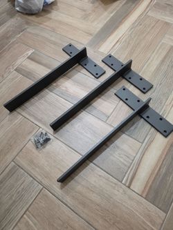 20" Hidden Floating Wall Bracket 3/8" Thick Heavy Duty Shelf Bracket for Floating Bars, Bench Seats, Vanity, fireplace mantle over up to 600lb