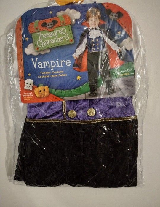 Brand New 🎃 Halloween 👻 Toddler Vampire Costume Size 2 Years And Up $35 Pick Up Only No Holds Cash Only