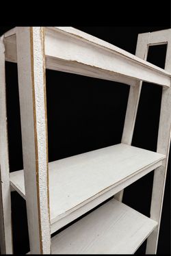 White wood bookshelves or display