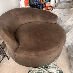 Oversized Round Loveseat Chair
