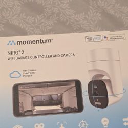 🔒 Momentum Niro 2 WiFi Garage Controller + 2K Camera