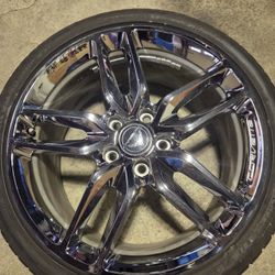 OEM Corvette Chrome Rim (19") Front