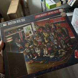 Boston Red Sox Dog Puzzle