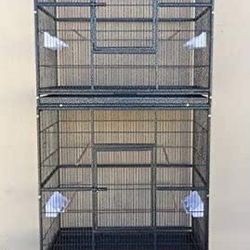 Extra Large Double Bird Flight Rolling Cage