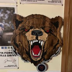 Chicago Bears Wood Art 
