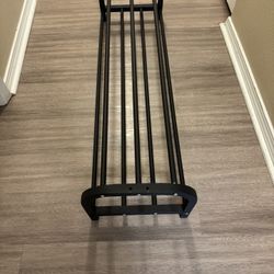 Black Metal Shoe Rack 11x13x43.5”
