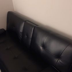 Leather Retractable Sofa 