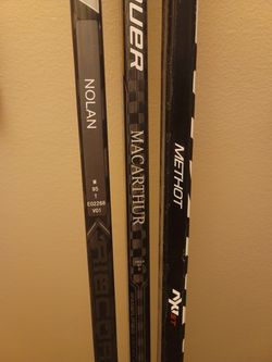 Various NHL Game used Hockey Sticks