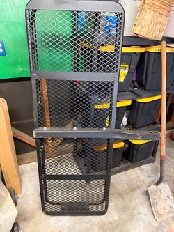 Black Steel Mesh Hitch Cargo Carrier