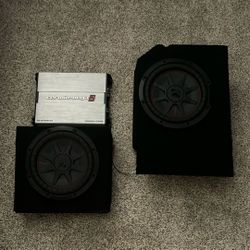 2 Kicker comp RT subs + amp