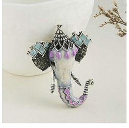 Elephant brooch