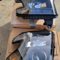 15-20 Suburban Tahoe LED Projector Headlights Luces Calaveras Micas Faros Faroles Headlamps Chevy 