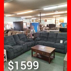 🥰 Reclining Sofa And Loveseat Set 