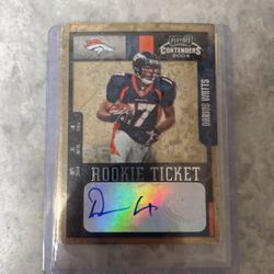 Darius Watts Rookie Card Signed 