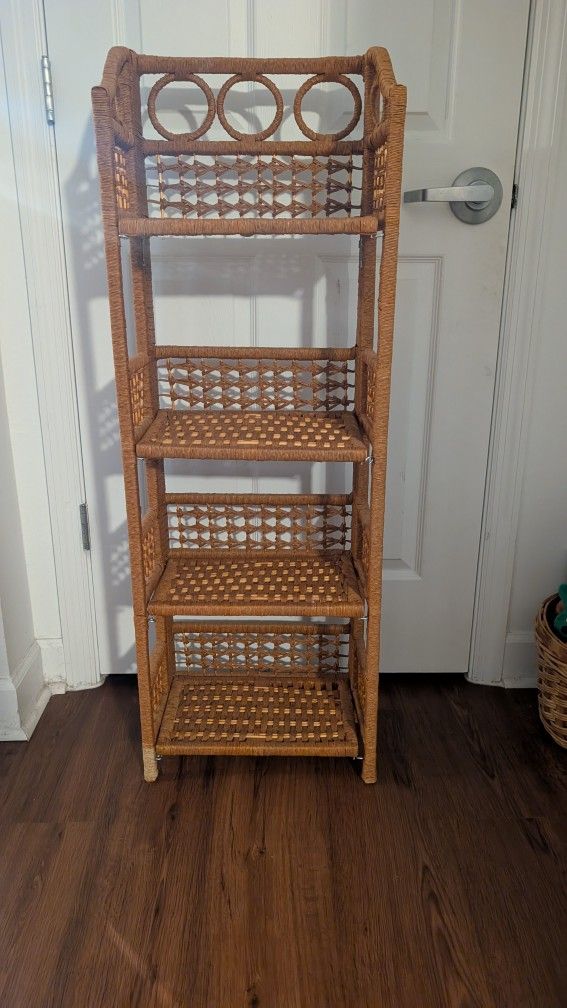 Vintage Boho Bookshelf/Shelf/Plant Stand