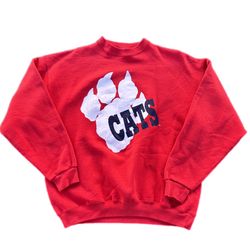 Vintage 90s University of Arizona Wildcats Logo Crewneck Sweatshirt XL