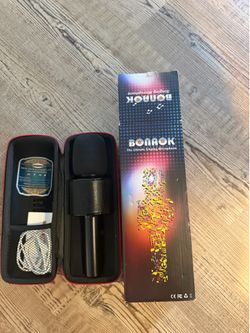 bonaok wireless bluetooth karaoke microphone