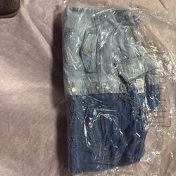Two-Tone Denim Jacket b