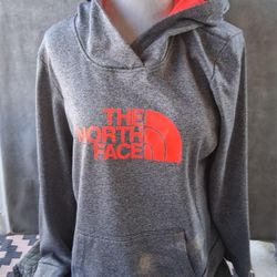 Women's The North Face Hoodie Pullover Swearshirt : Size Large : Gray