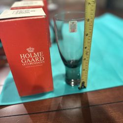 Holmegaard of Copenhagen Danish mid century modern glassware set of 5