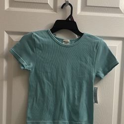 Brand New Seamless Crewneck Top In Seafoam Size XL Juniors 