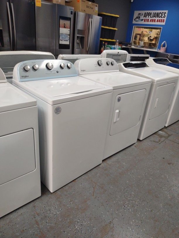 WHIRLPOOL WASHER AND DRYER SET WATER LEVEL AUTO SENSING DEEP WATER WASH