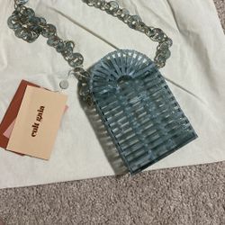 Cult Gaia acrylic phone crossbody bag