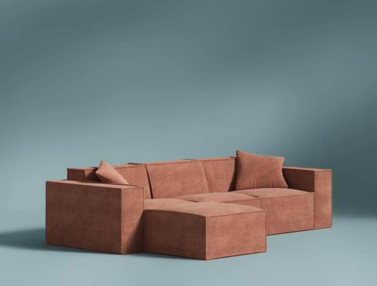 Rove Concepts M1 Sectional in Copper Tan