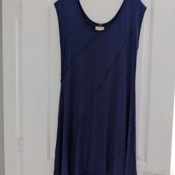 Cupio Dark Blue Dress. Size Medium. Easy Care Viscose Material 