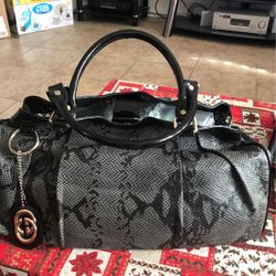 Preloved Hobo Bag Snake Leather