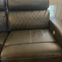 Free Faux Leather Power Reclining Sectional! Pick Up Only!