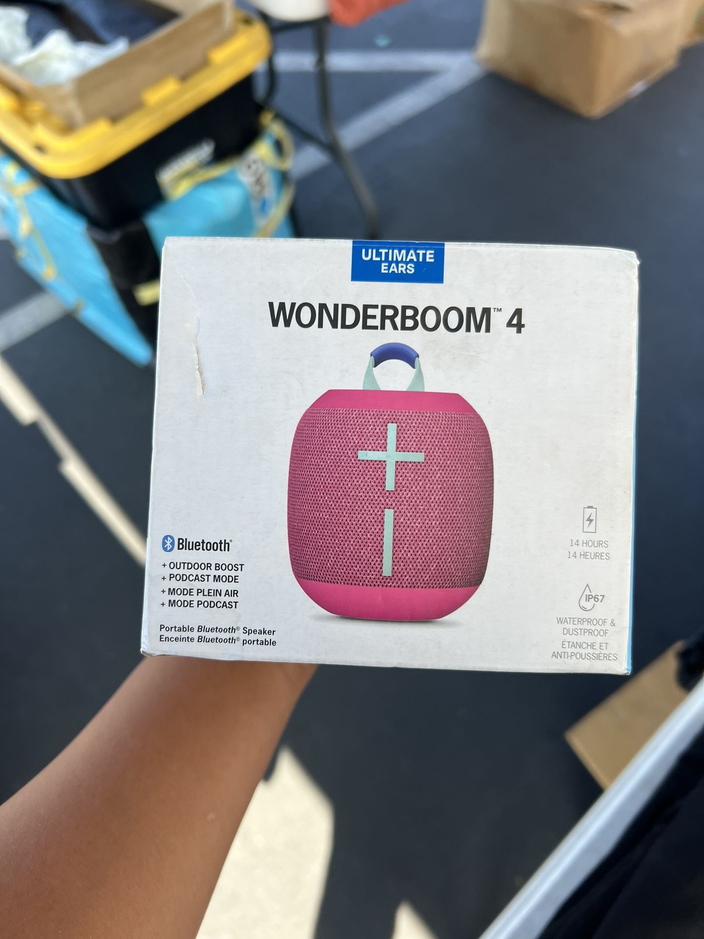 Ultimate Ears Wonderboom 4 Portable Wireless Bluetooth Mini Speaker Waterproof