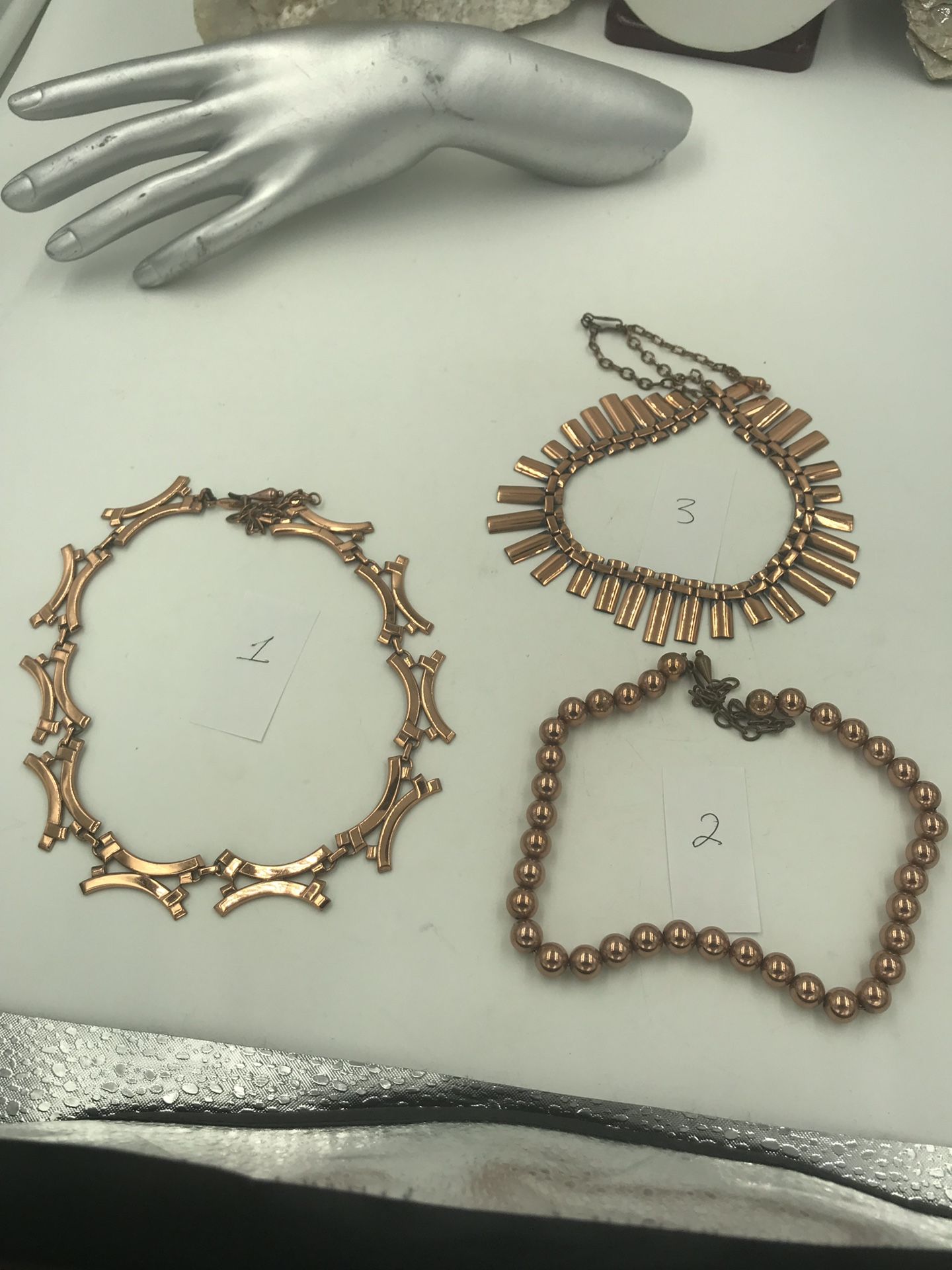 Choice of 1 designer copper Renoir necklace