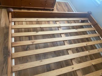 Danish furniture queen bed , dresser and night desk