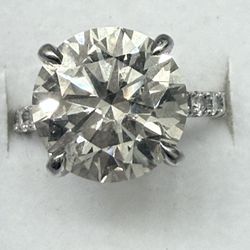 Diamond Engagement Ring 5.98ct 14k Gold 