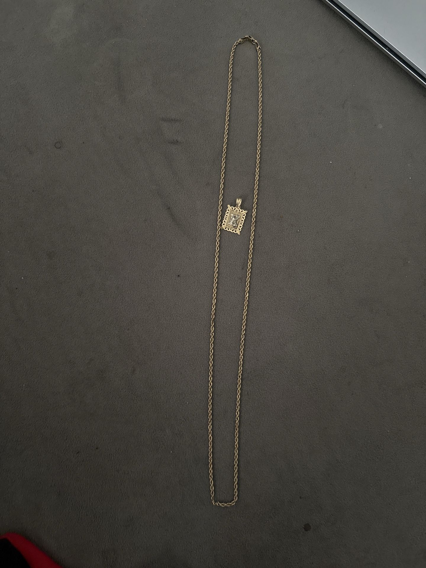 Real 10K Gold Chain + Charm — Quick Deal 