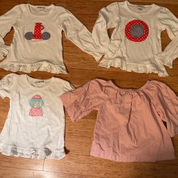 Fireflies and fairytales boutique girls Shirts sz 7 Belle sleeves