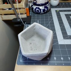 Pentagon Cement Pot Planter Garden