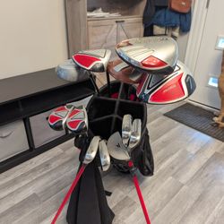 Full Left Handed Golf Clubs And Bag