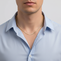 14K Yellow Gold 24" Curb Chain