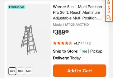5in1 26” ladder