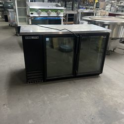 True Commercial Back Bar Refrigerator – Glass Doors