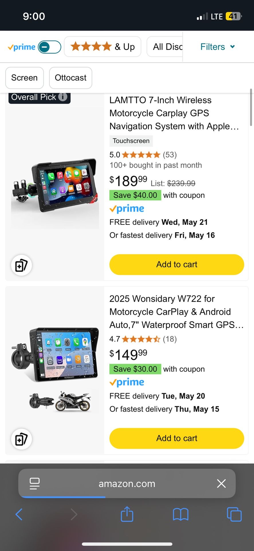 Motorcycle CarPlay / Dashcam