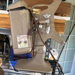 Old All Metal Keystone Movie Projector 8Mm Works Good