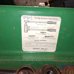 Rachet Knockout Punch Driver Greenleeno. 1804