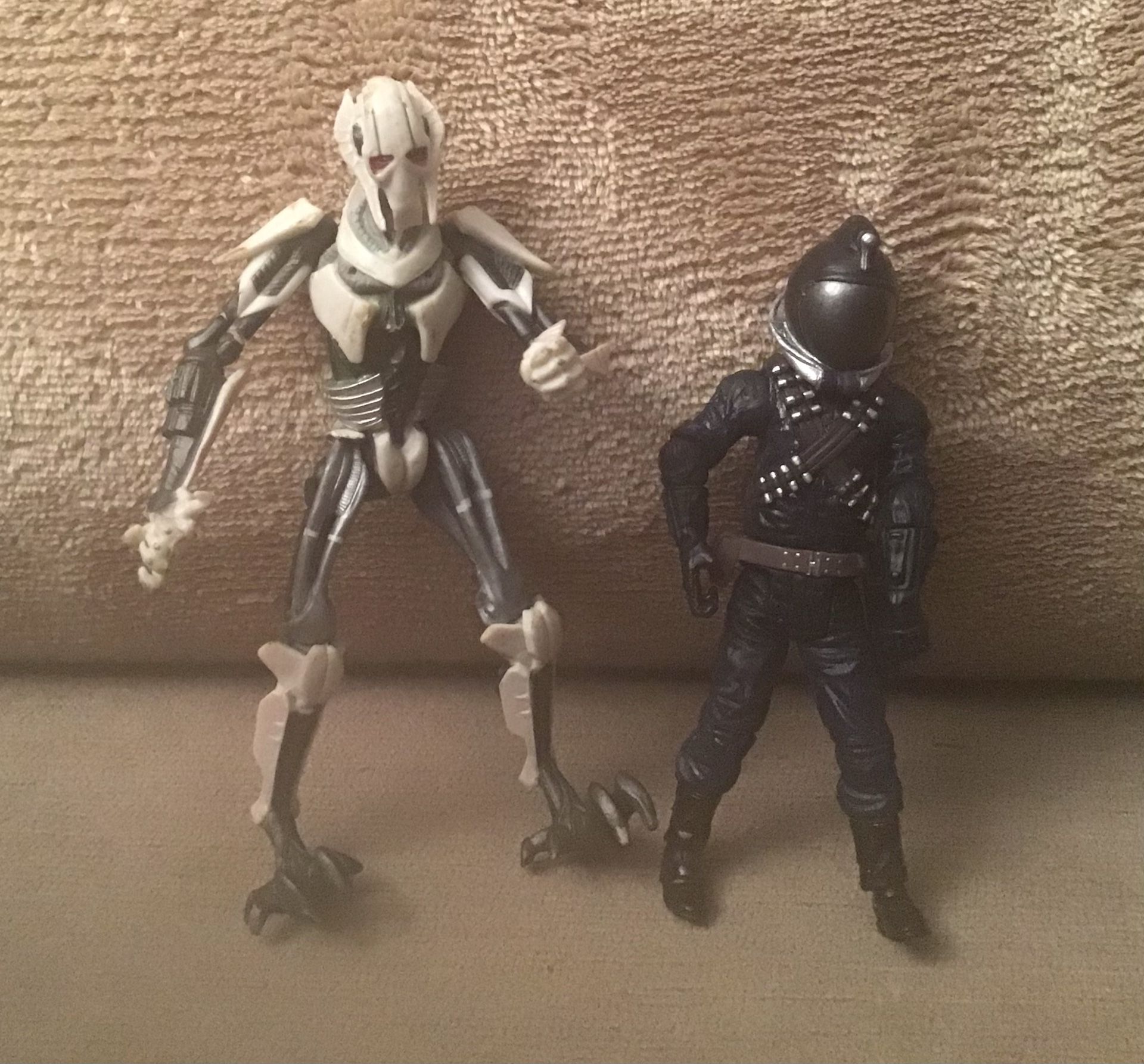 Star Wars Action Figures- General Grievous and Imperial pilot