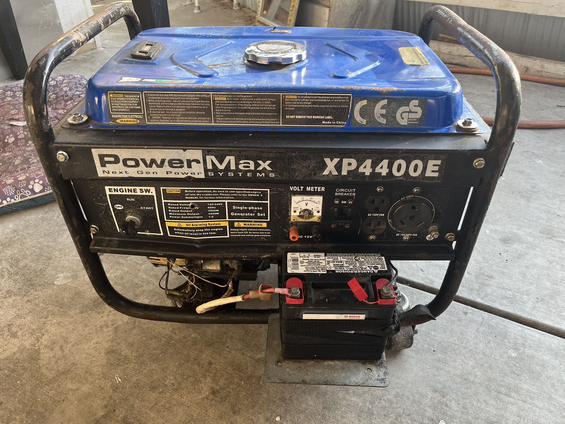 PowerMax XP4400E portable generator