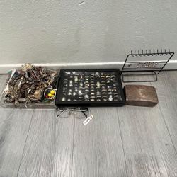 Unsorted Jewlery lot 7lbs, Prada glasses, necklaces, rings, earrings, bracelets