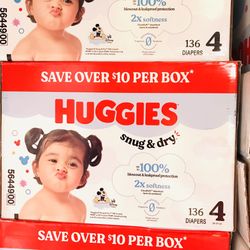 Huggies Snug Dry Size 4/136 Diapers 